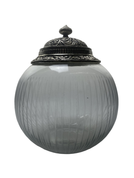 Bonboniere Glas/Metall 19,5x19,5x23